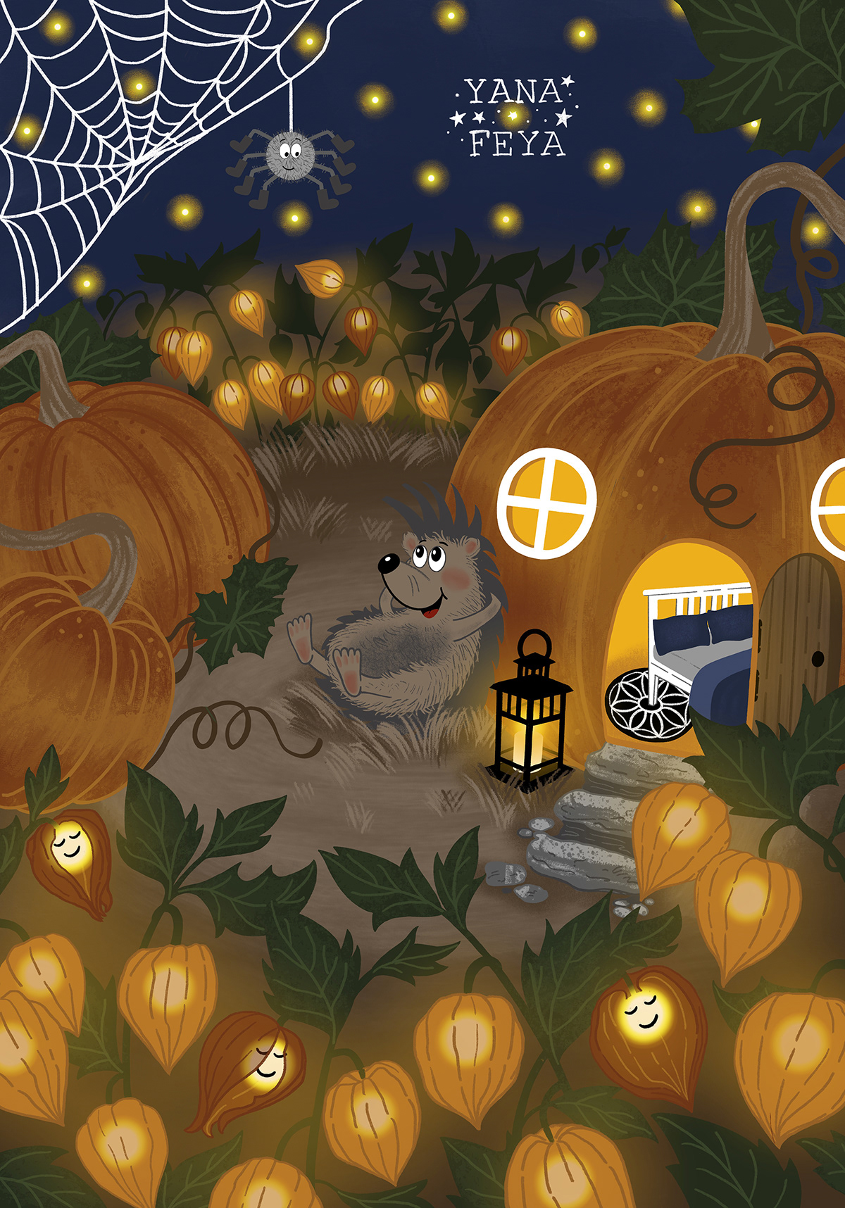 autumn Character design  children illustration children's book fairytale Fall Halloween magic forest magicforest pumpkin