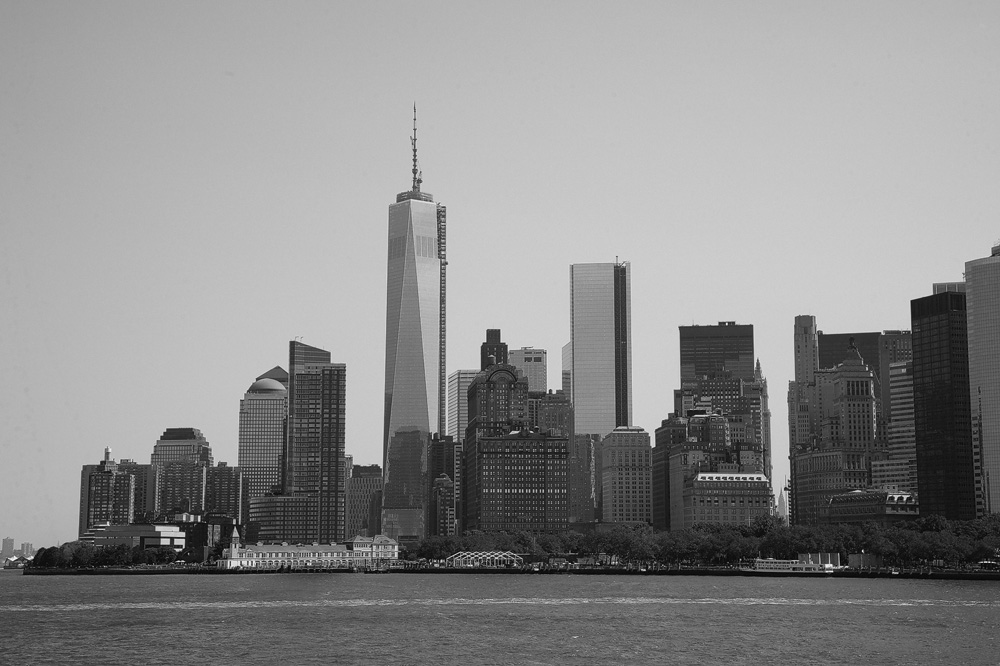 new york city Manhattan Staten Island ferry water skyline statue Liberty ellis