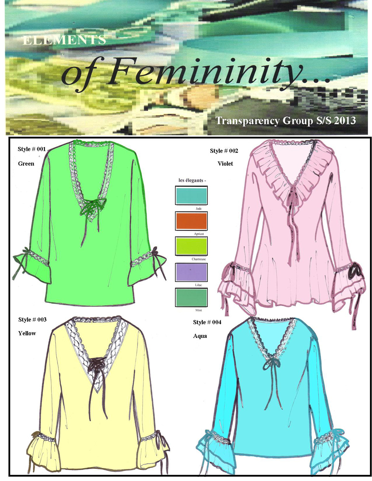 fashion design spring trend  color & concept & trend 2014 Spring Summer Tina Melo TECHNICAL SKETCHES