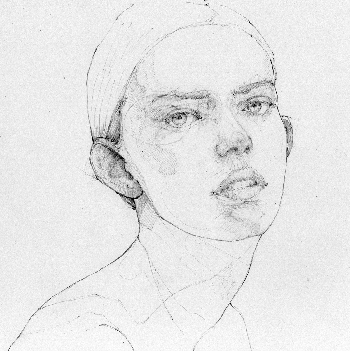 amazing beauty Drawing  Fashion  grafnarq graphite ILLUSTRATION  portrait sketch woman