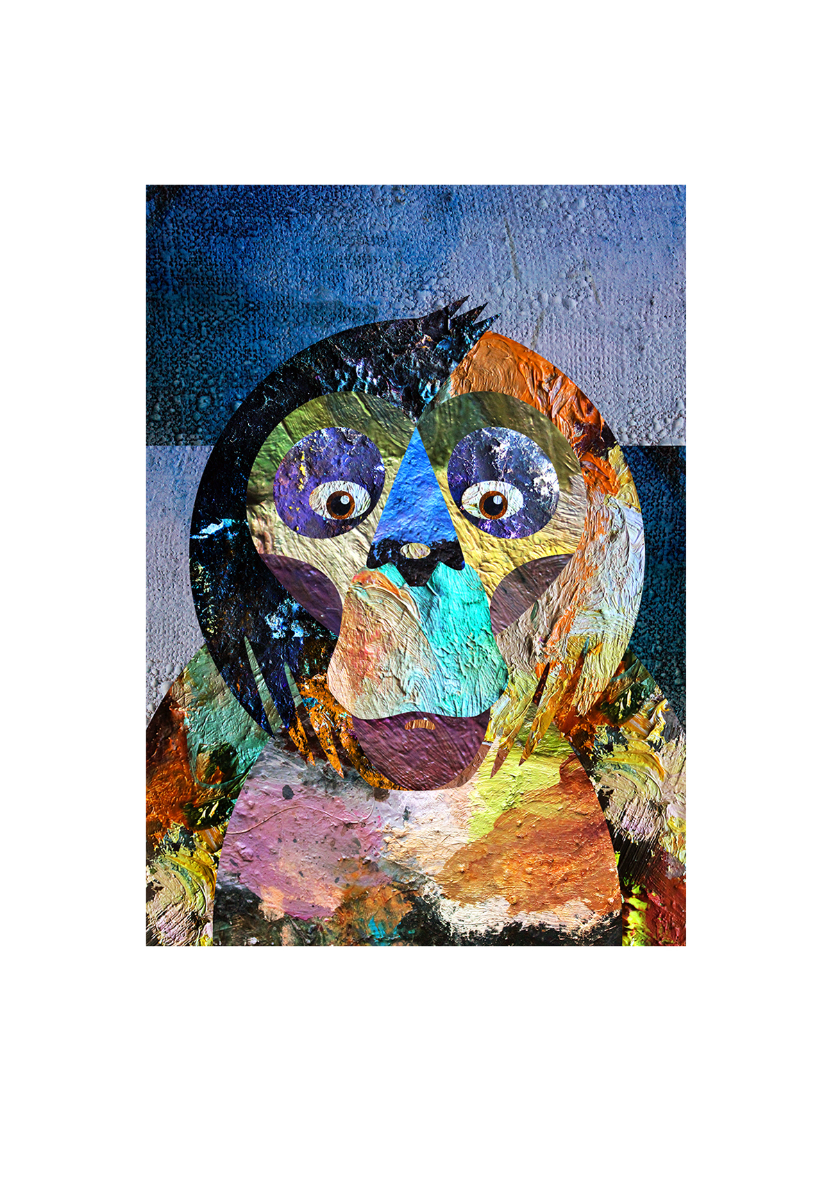 #illustration #newyear #monkey #card #postcard   #graphic #paint   #Watercolor