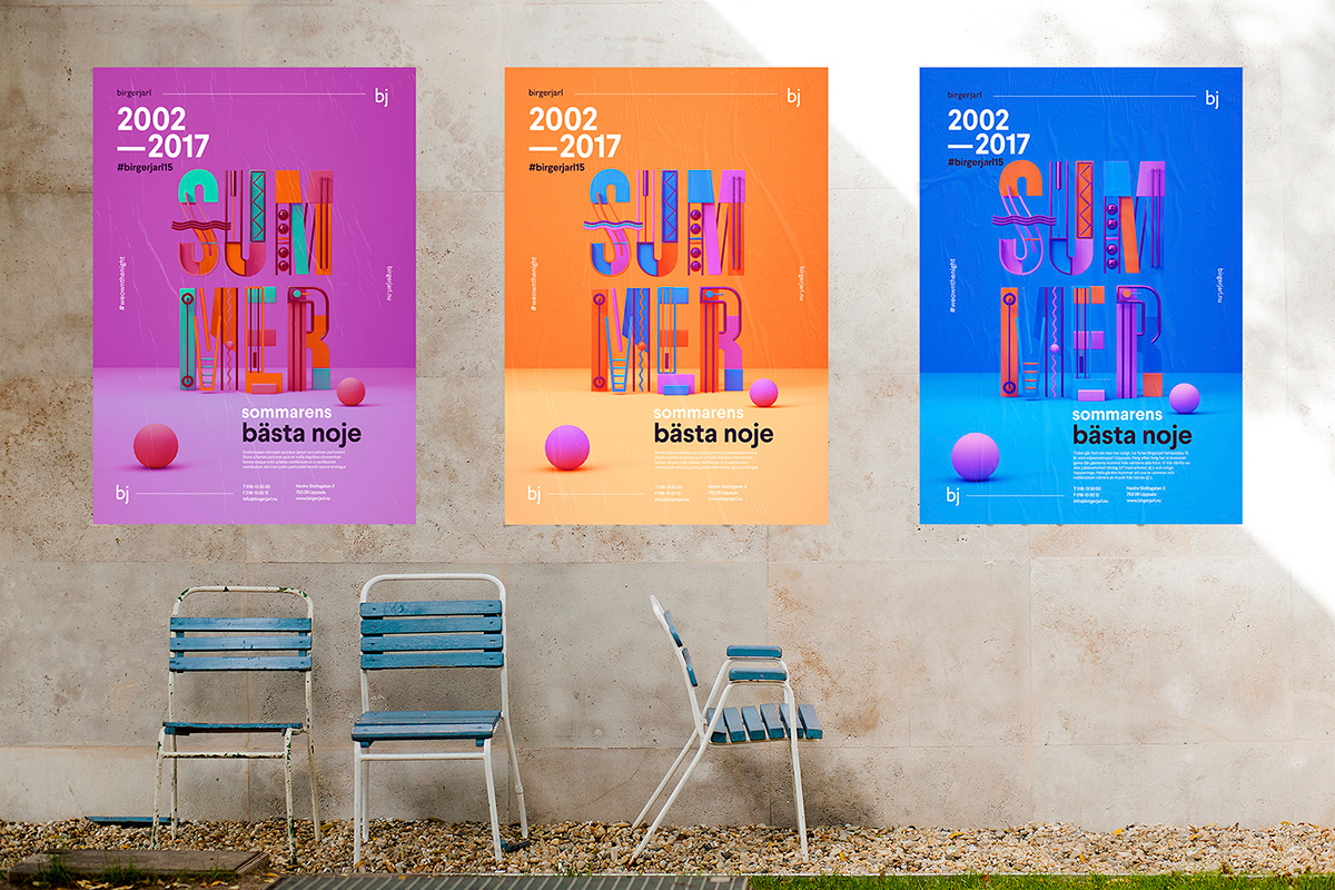 posters branding  Events colours Sweden brandnu