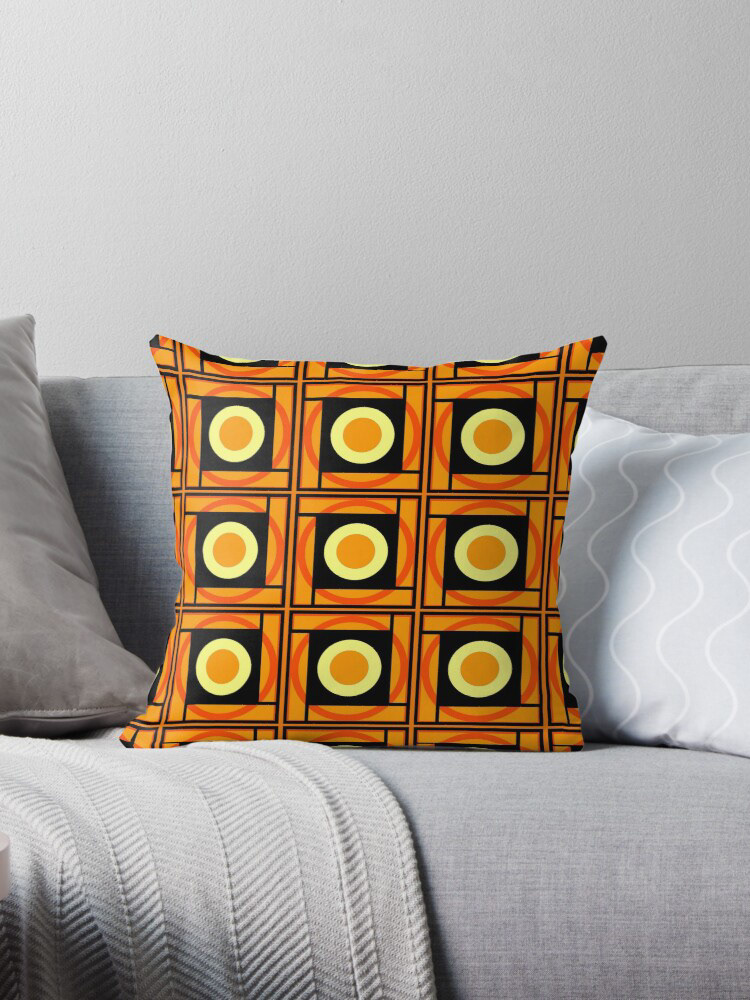 cible orange abstract geometric vif 70's Flashy cercle seventies logo