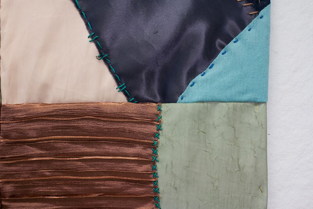 fibers fiber arts material studies quilt home Landscape fabric Embroidery quilting
