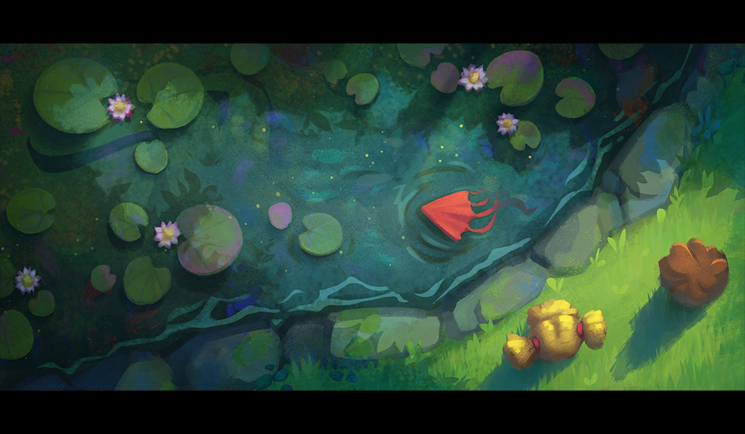 animation  cartoon colorscript girl keyframe lake mermaid storyboard Visual Development
