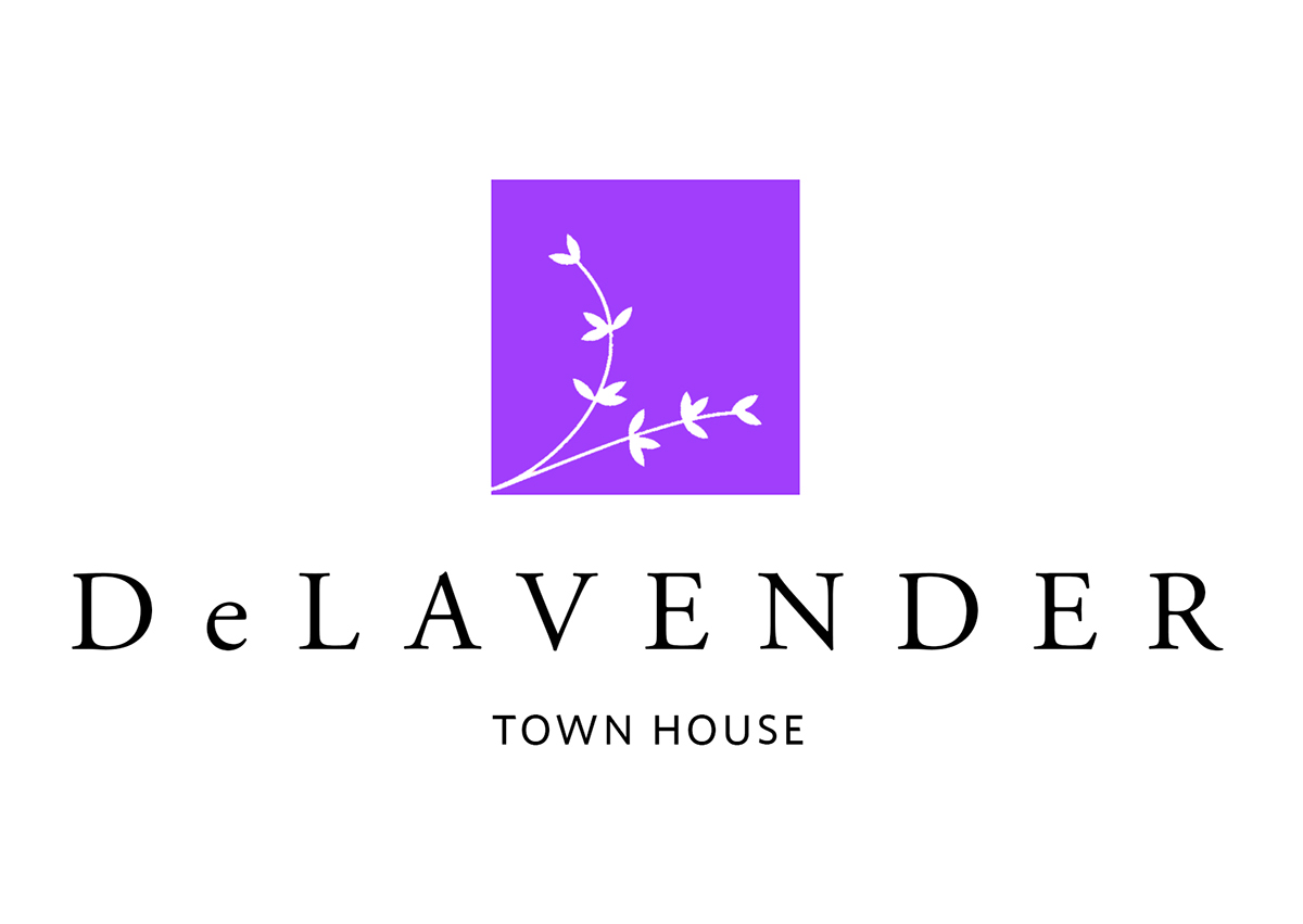 logo lavender purple Town House house