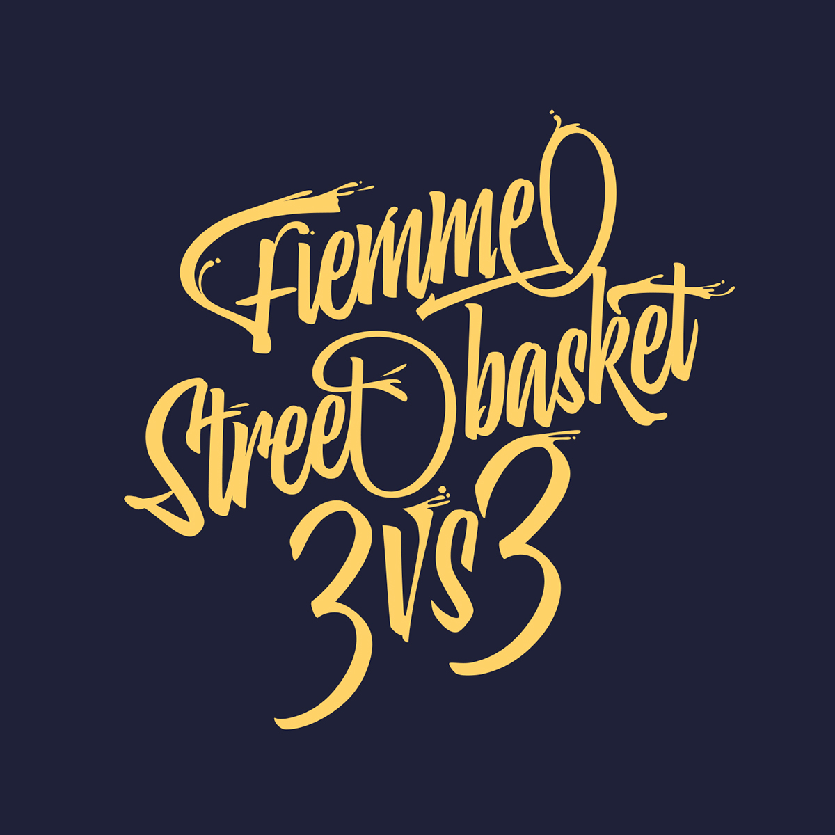poster lettering basket Tournament Streetball party drinks Food  colors shapes tee