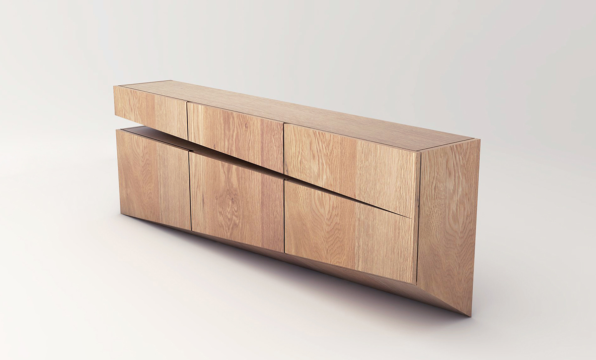 sideboard cabinet furniture wood pure