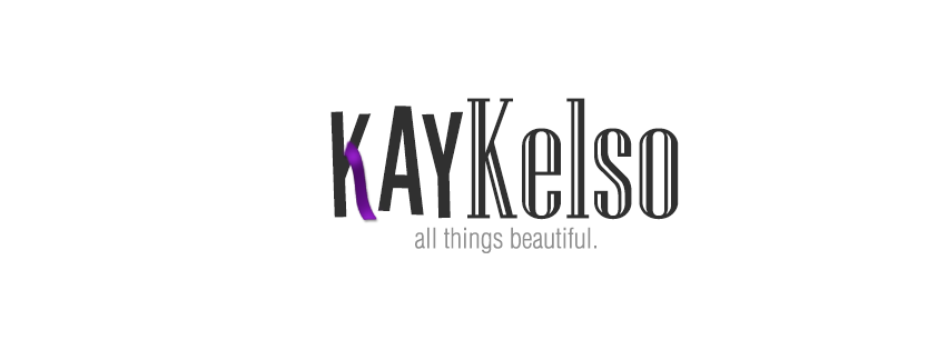 Kay kelso logo ribbon black text front Beautiful all things
