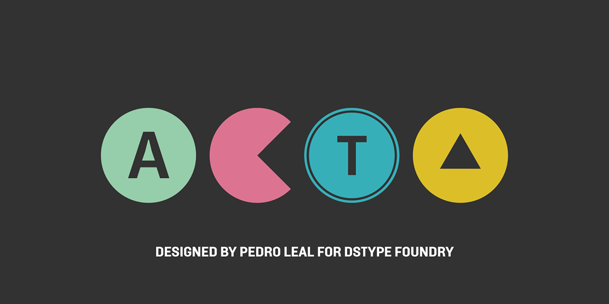 ACTA DSType Foundry Pedro Leal symbols dingbats DSType Type System Opentype font Typeface