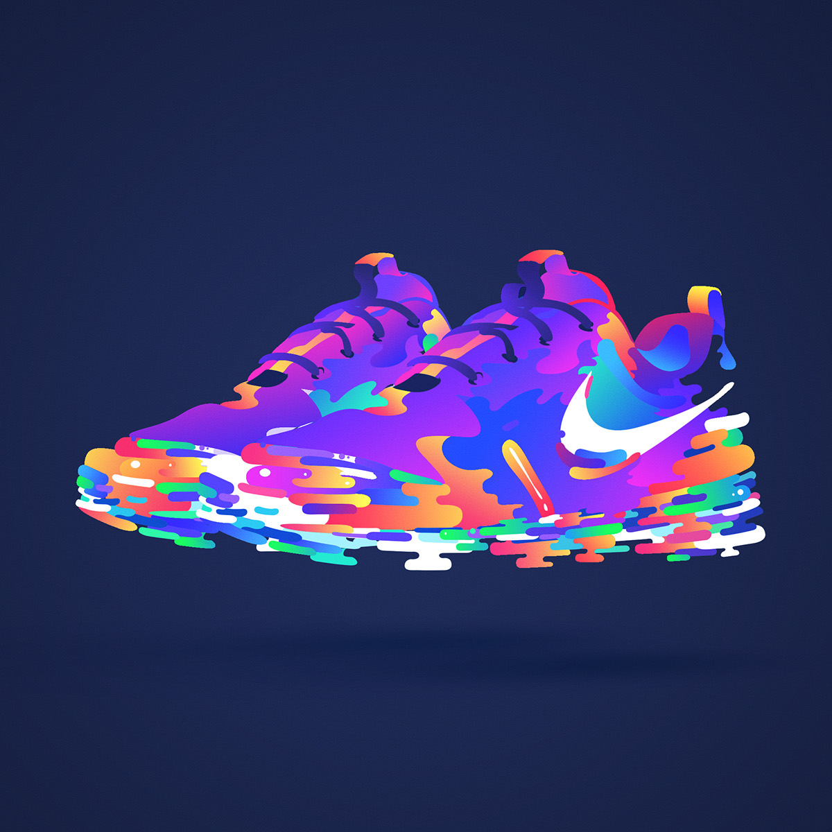 Adobe Portfolio Nike sneaker running basket NBA kobe braynt color neon roshe run magazine poster hypebeast footwear