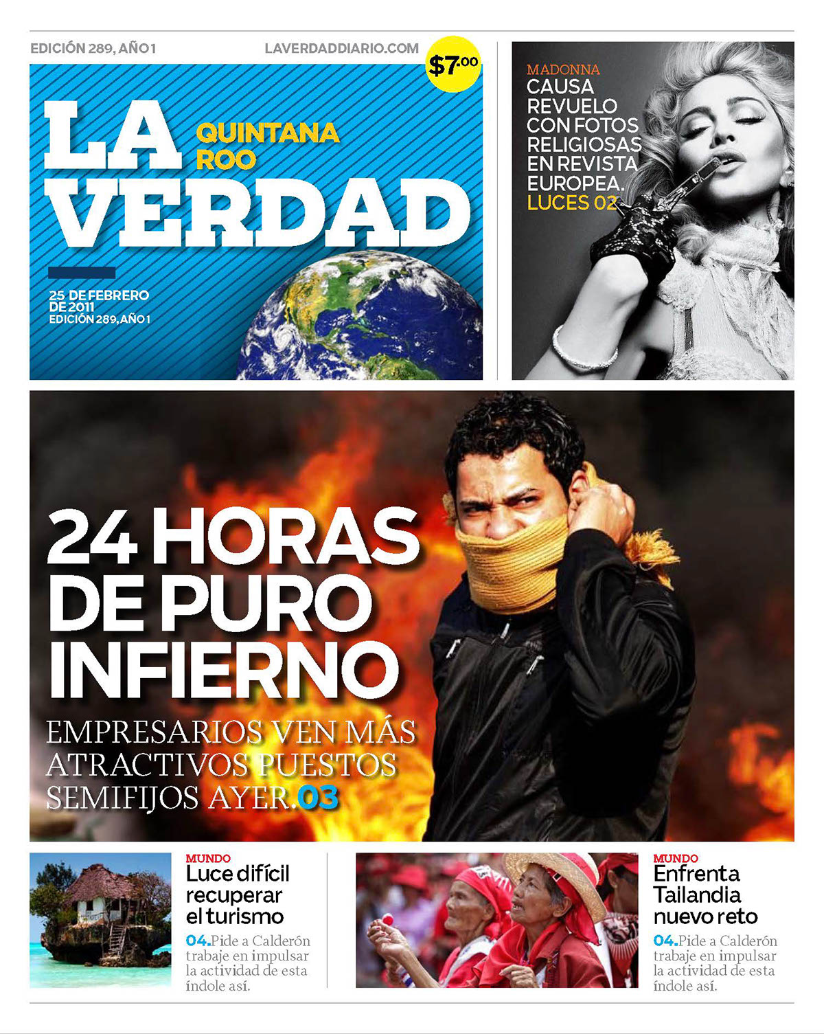 redesign design La Verdad newspaper print media