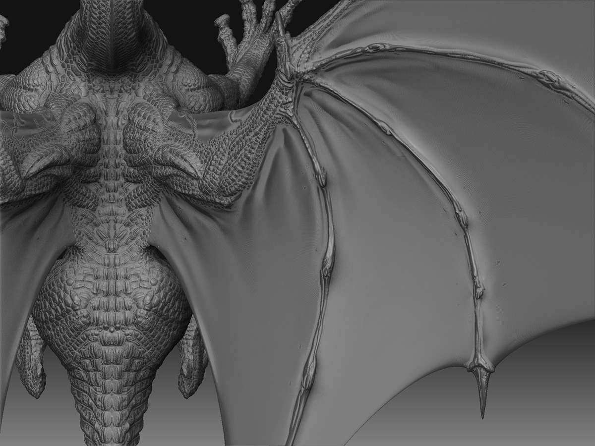 digital sclupting Zbrush Mudbox digital painting dragon film character
