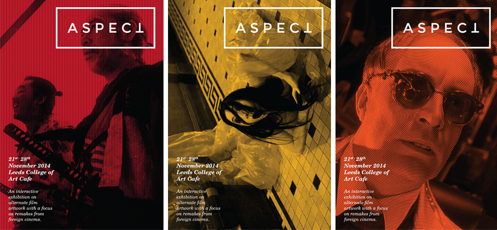 Aspect Exhibition aspect Exhibition  LCA leeds college of art Cinema Foreign artwork posters films interactive