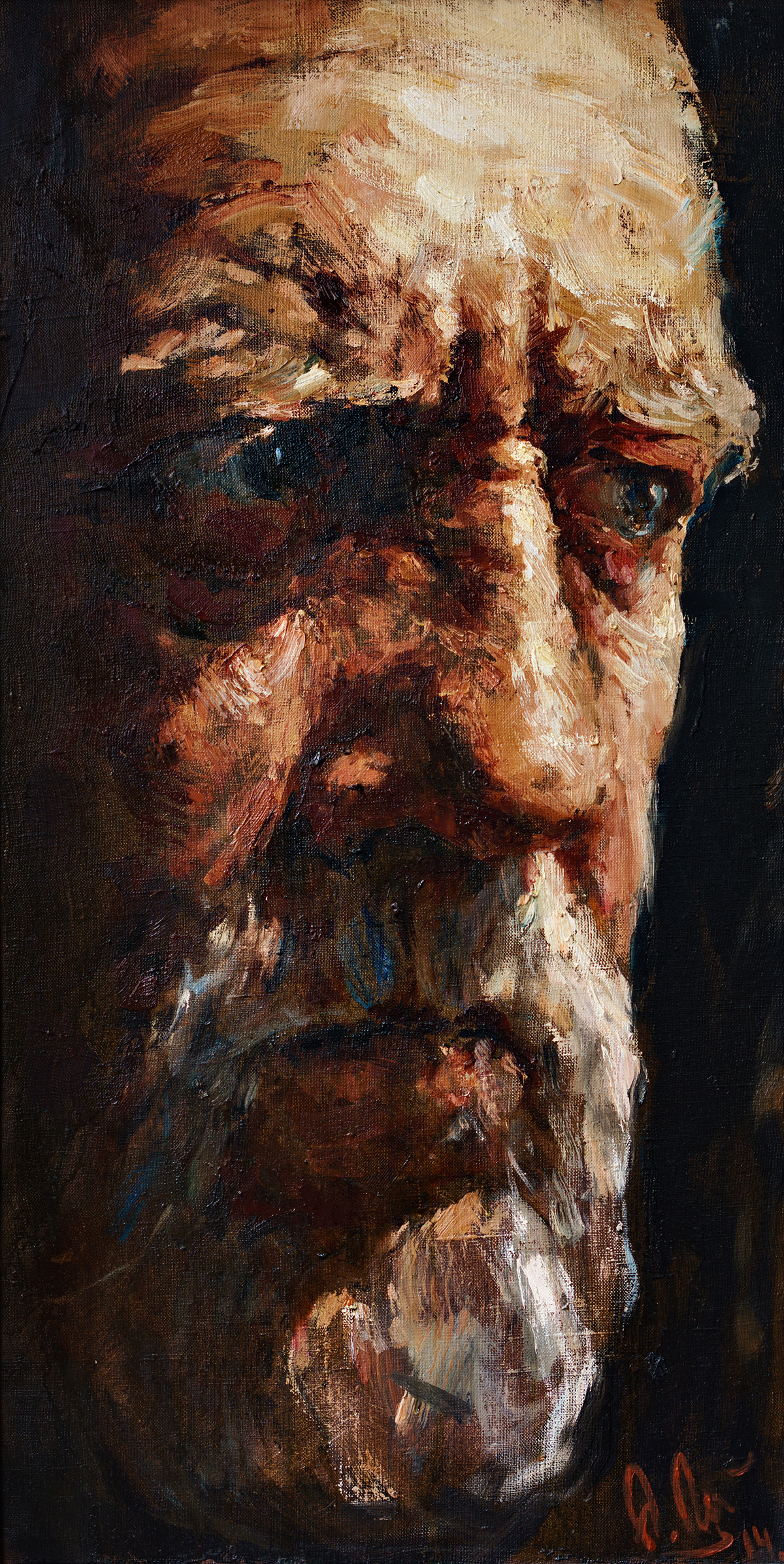 older old man old age wisdom time portrait oilpainting painting   anatolyshumkin modernpainting