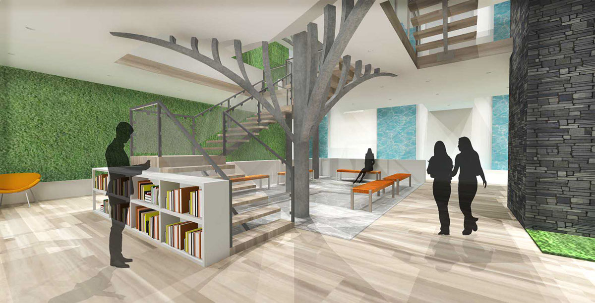 Bookstore design Treehouse Sustainable