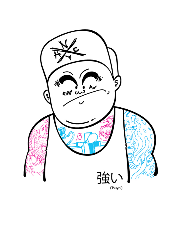 anime manga Subcultures punk Hardcore skinhead rude boy diego benitez diseño gráfico ilustracion cartoon