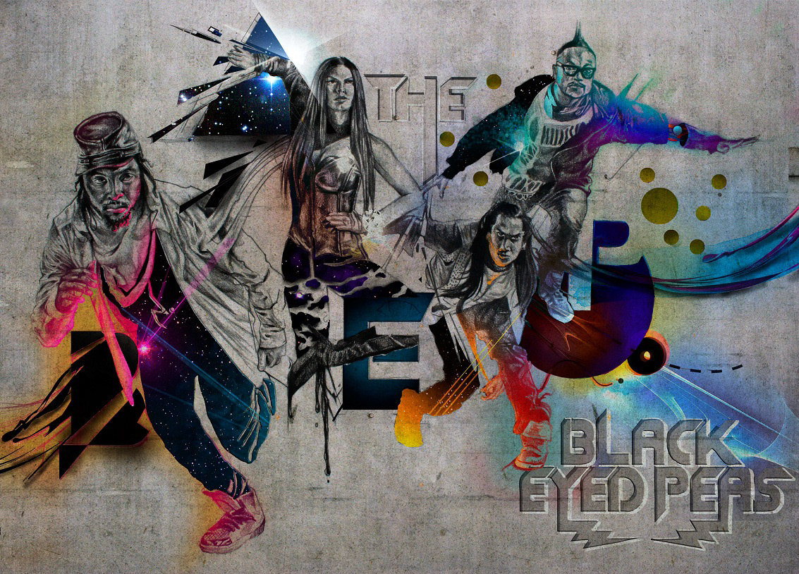 gradient black Cover Art hip-hop rica rica88 BEP Black Eyed Peas