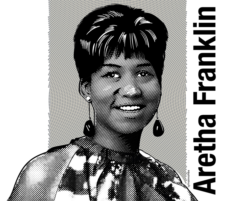 Illustrator vector adobeillustrator Aretha Franklin