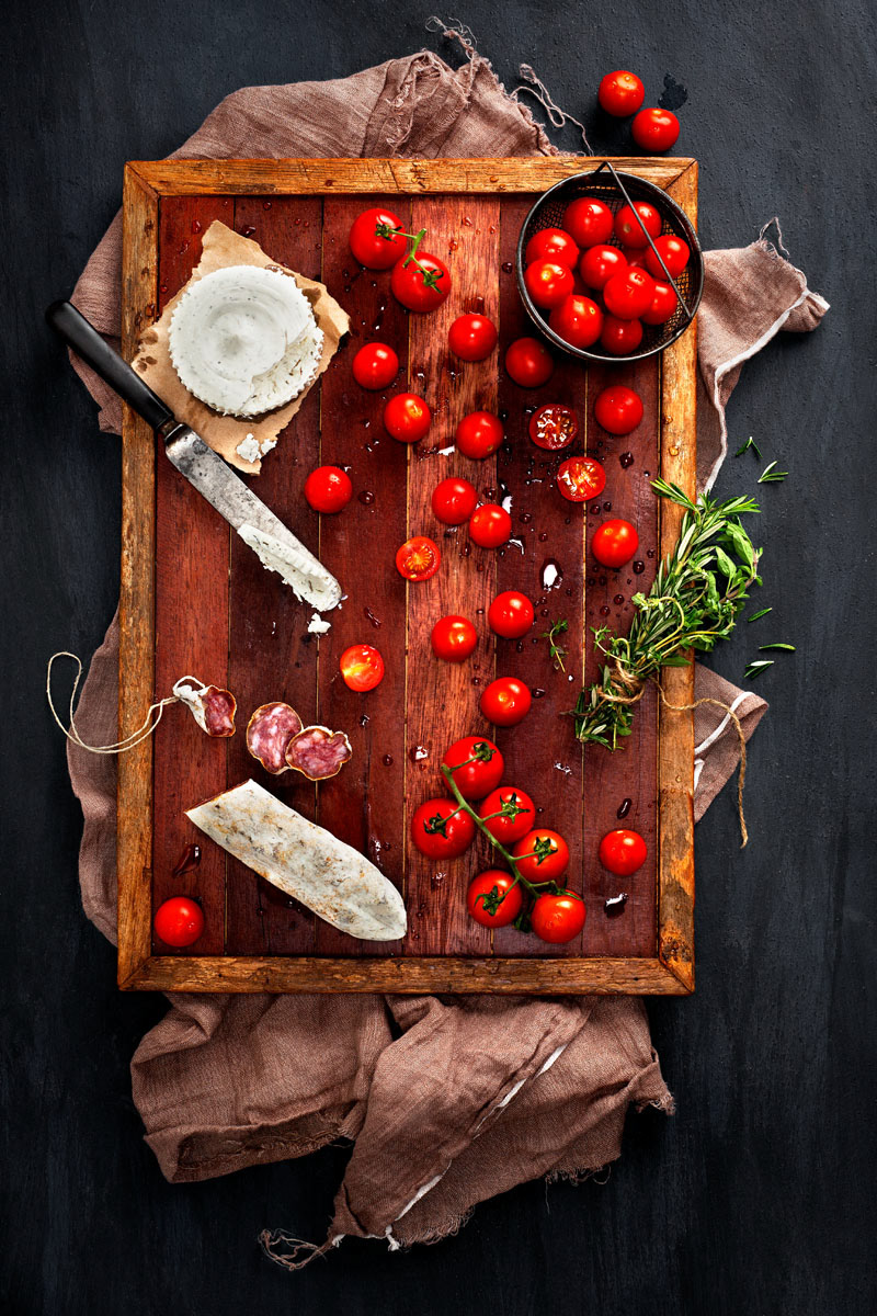 Food  recipe food photography Cheese tomatoes entertaining food styling