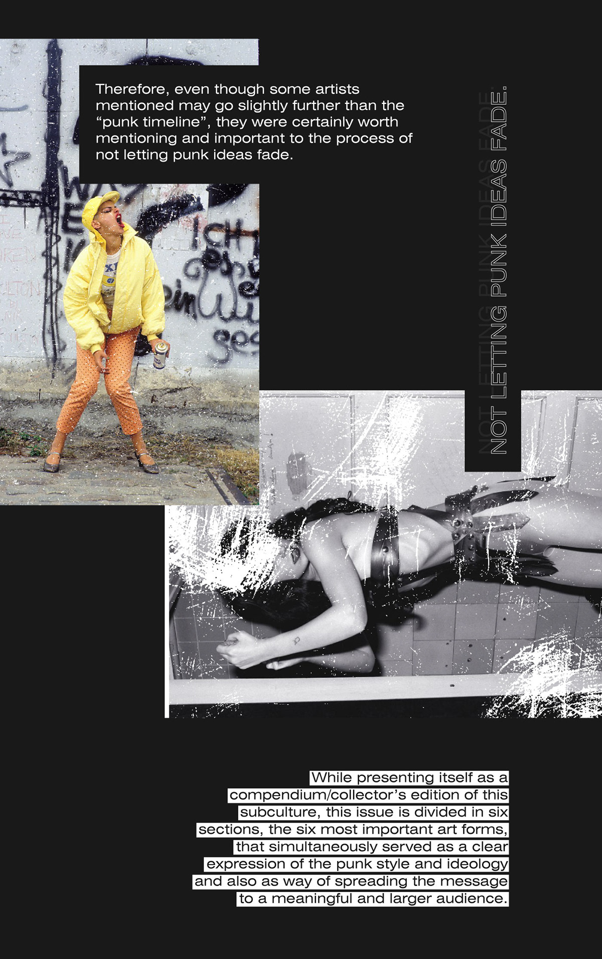 editorial design  graphic design  grunge magazine punk rock