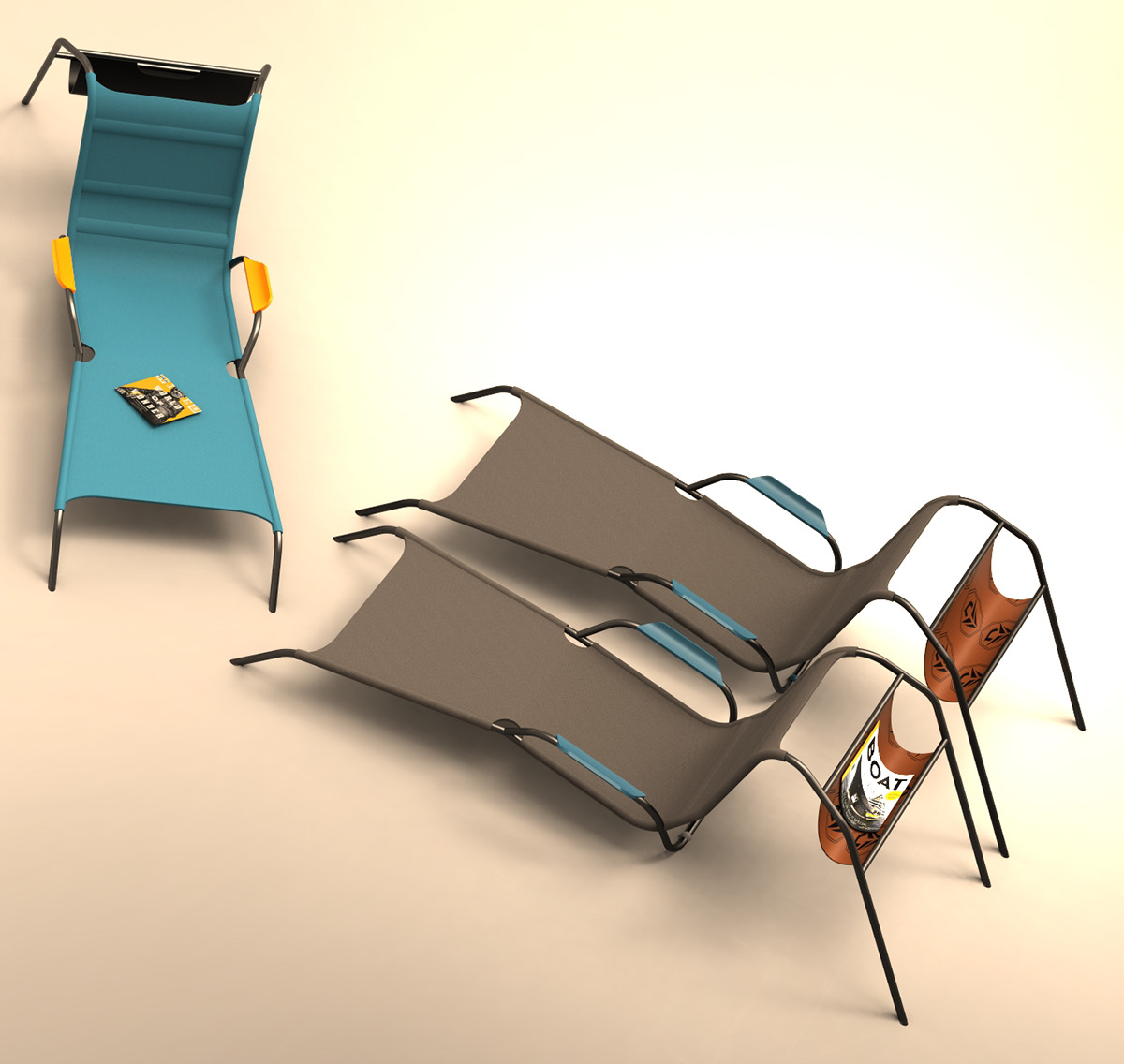 photoshop rendering concept hollywood furniture midcentury