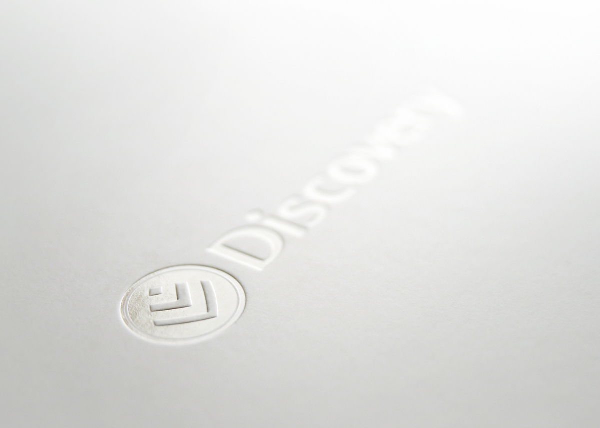 discovery CI identity launch brochure print spot colour paper logo Corporate Identity Identity Design