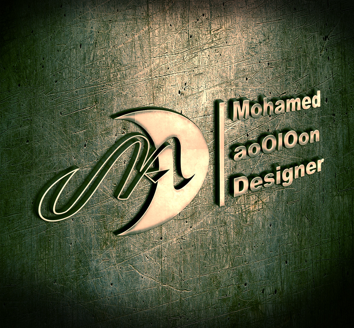 mock up aooloon Mohamed aooloon aooloon Designer mohamed Designer logo mock up logo