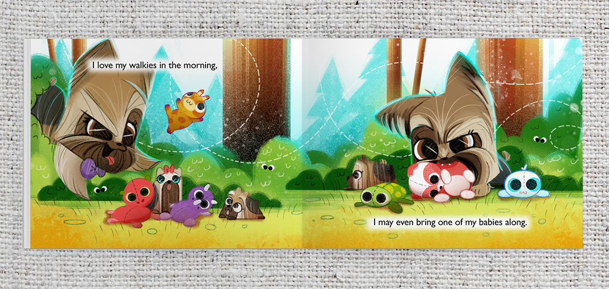 Adobe Portfolio childrensbook story bentley Yorkie puppy book children Fun adventure animals