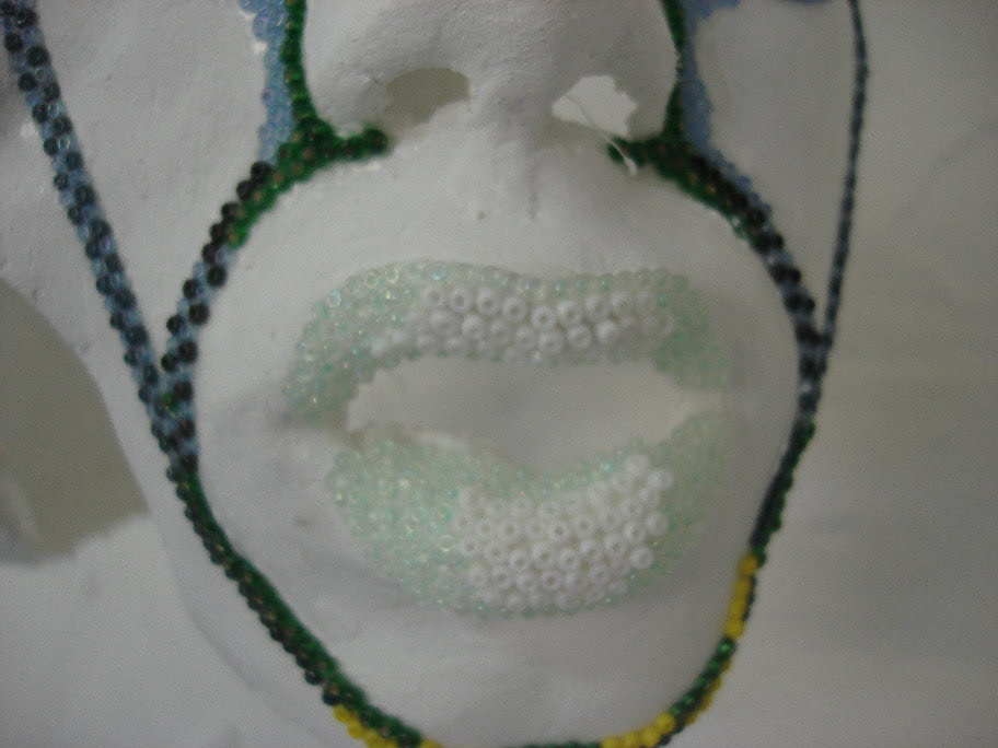 beads mask three faces