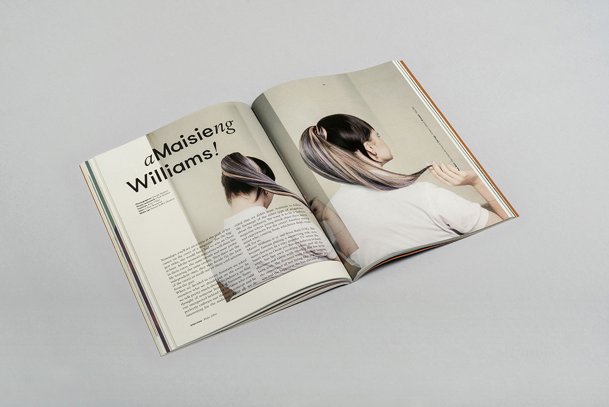 Adobe Portfolio fashion magazine magazine revista moda Maisie WIlliams ASSISTANT Asistente