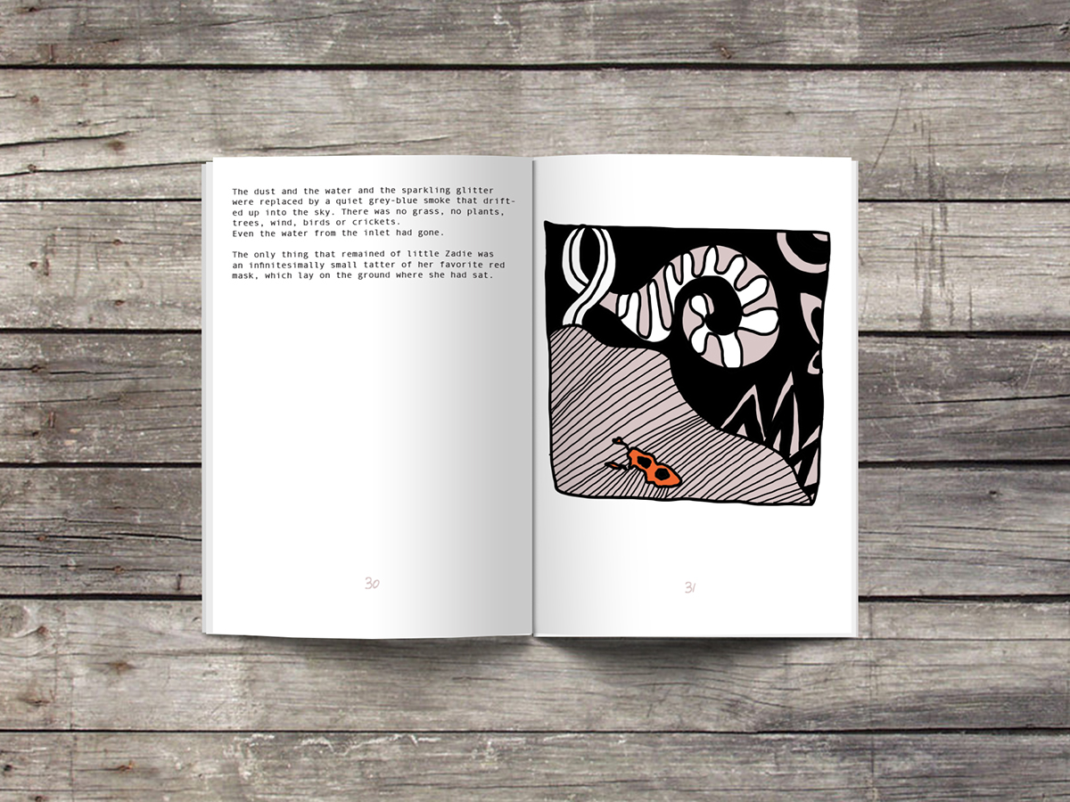 Illustrated storybook Digital Illustrations dreamy whimsical dark