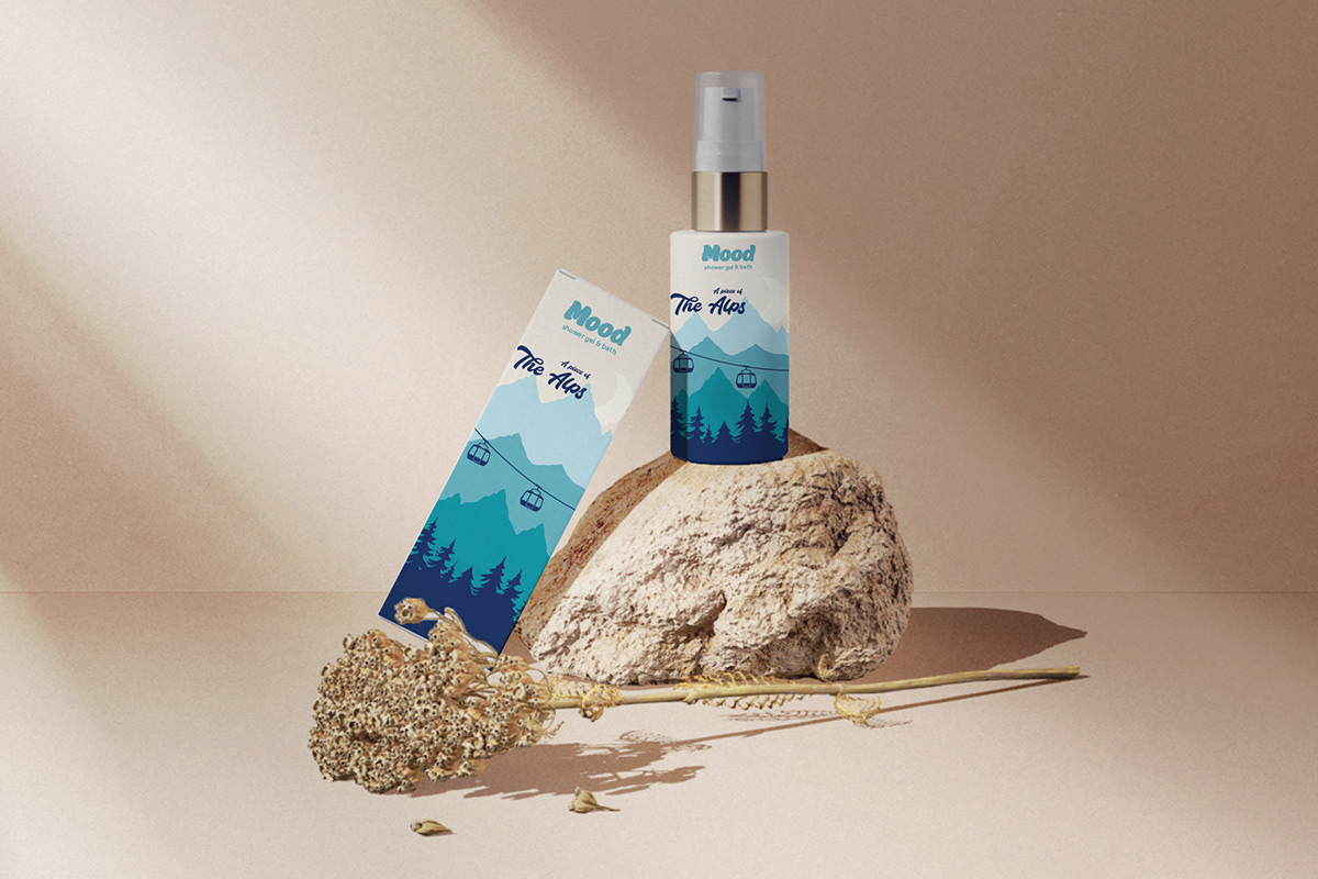 alps brand identity lotion madagascar mood natural Packaging shower gel skin care tahiti