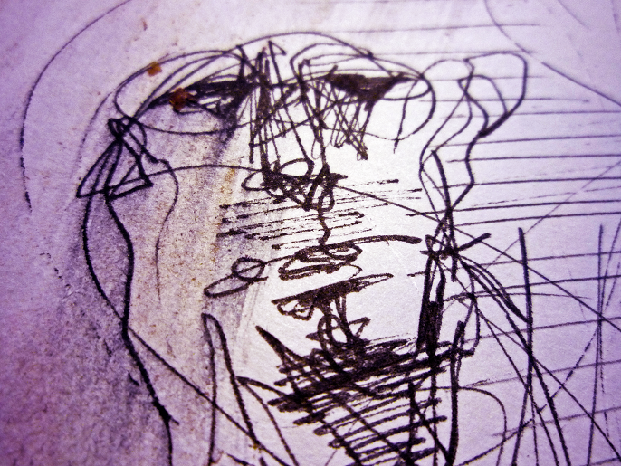 art sketchbook tea pen face colored sallow details pieces faces people lines