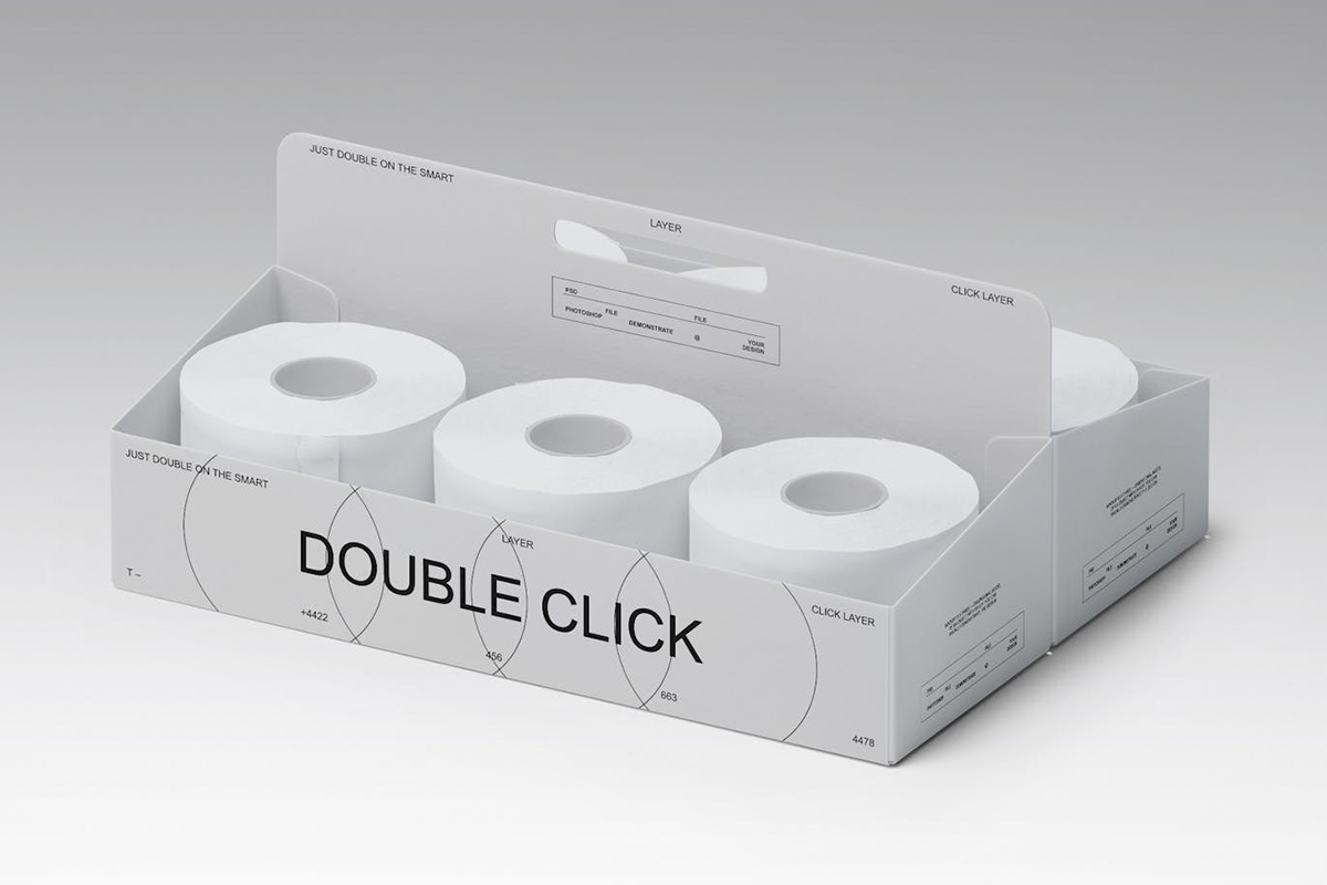 paper toilet toilet paper Packaging packaging design package package design  Pack Mockup psd