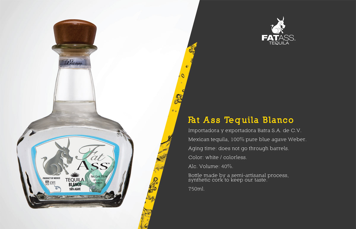 Fat Ass Tequila mexico Victor Lopez Campuzano brochure presentation presentación diseño agave batra alcohol.beverages