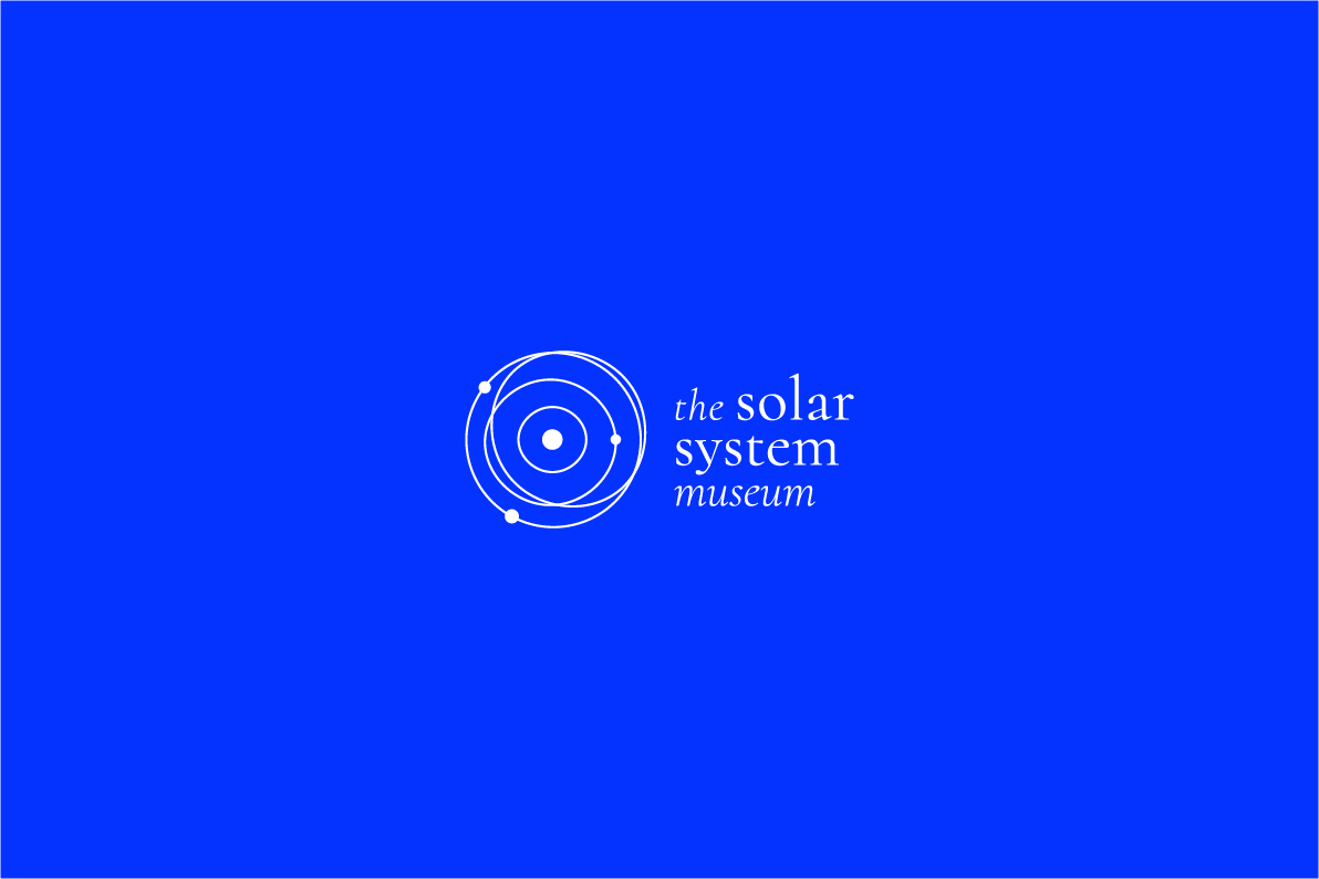 museum graphicdesign Space  solarsystem identity blue design planet