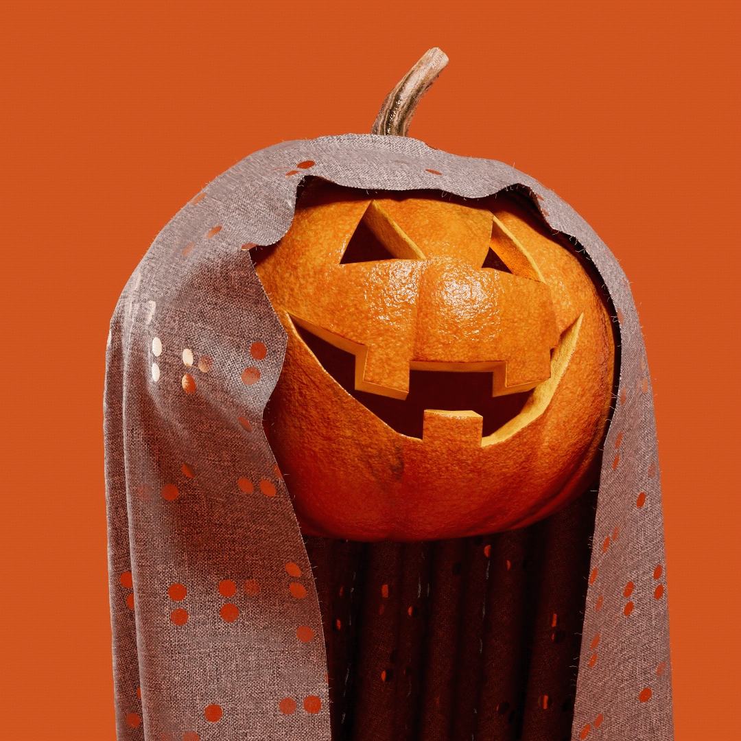 cloth ghost pumpkin spooky Digital Art  Halloween