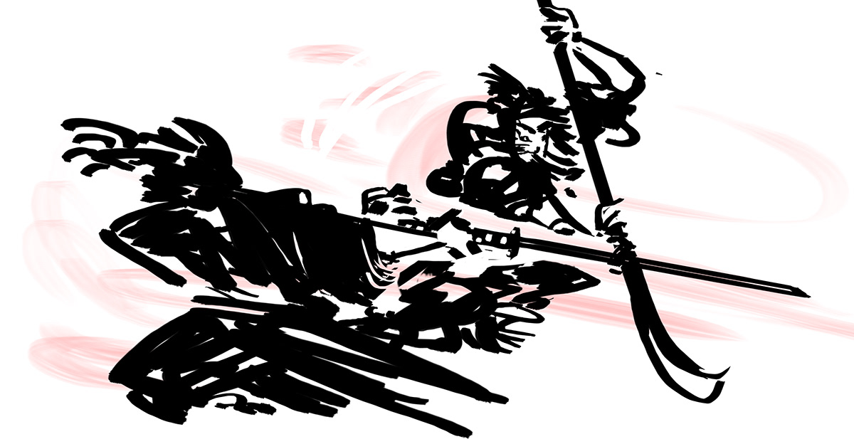 samurai sketch quick caligraph