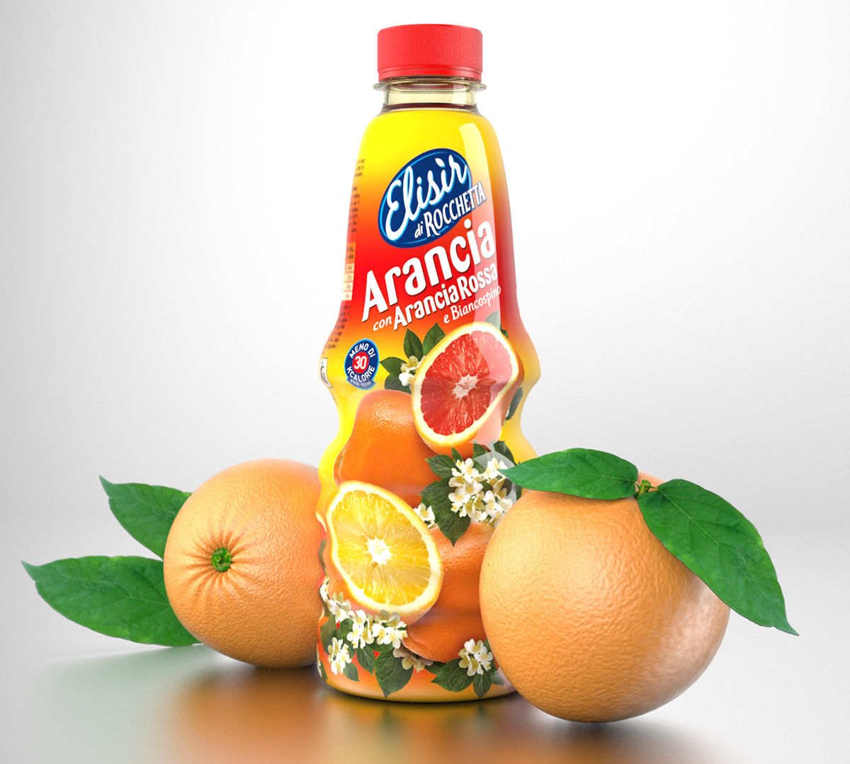 water drink 3ds max bottle orange strawberry lemon grapefruit vray Label tea Render elisir acqua Fruit