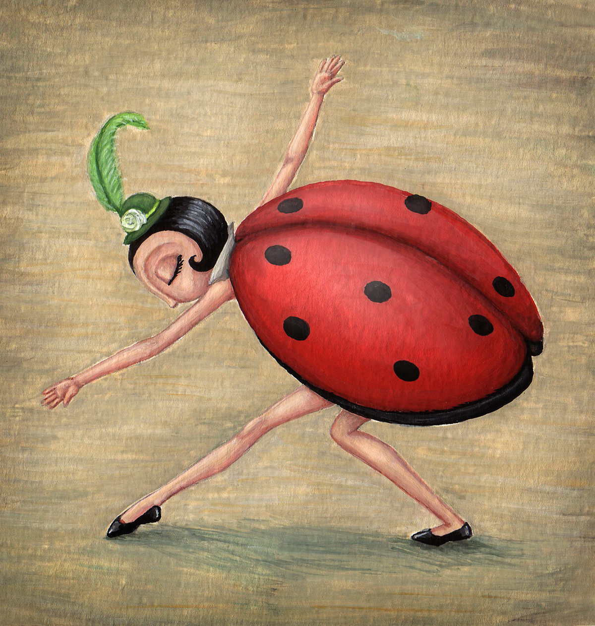 children illustration ladybug