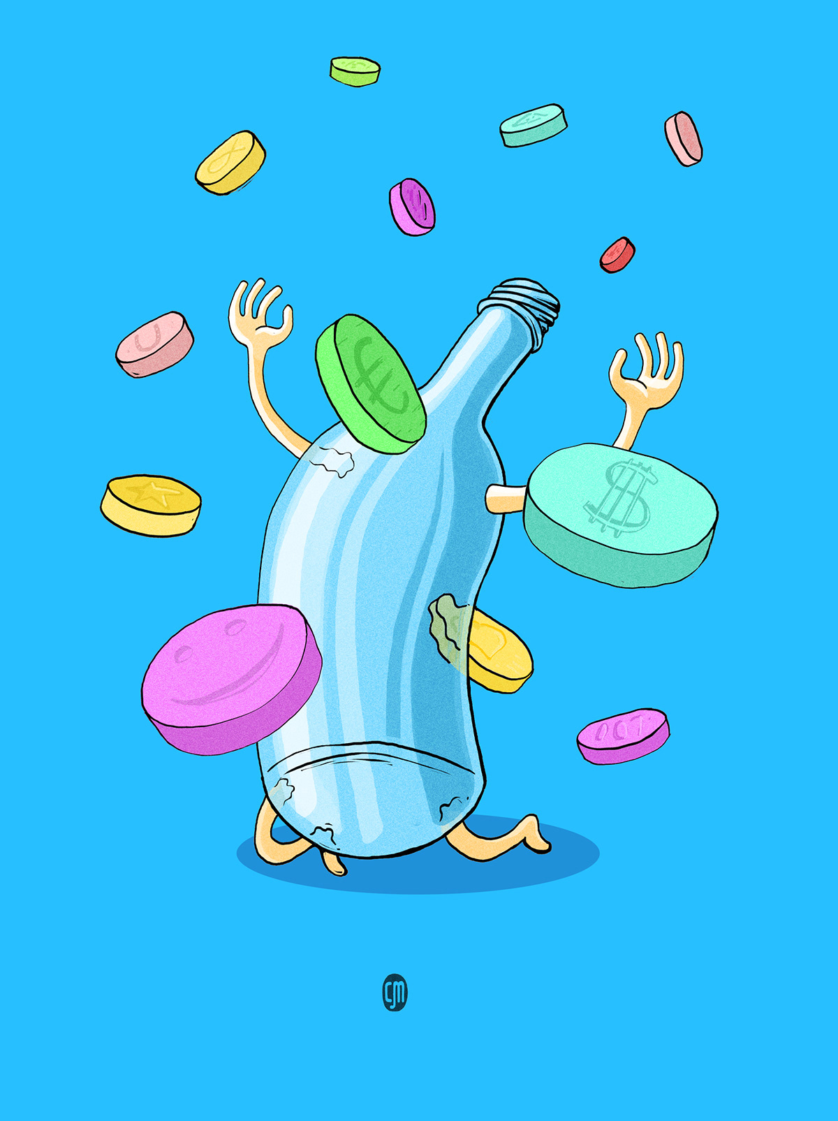 bottle illustration