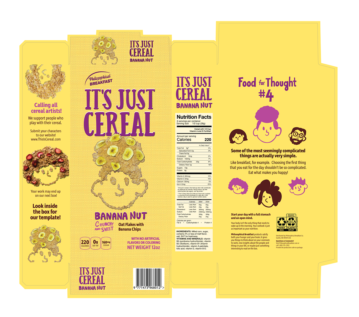 Packaging Cereal It's just marisa hagerty branding  cereal art