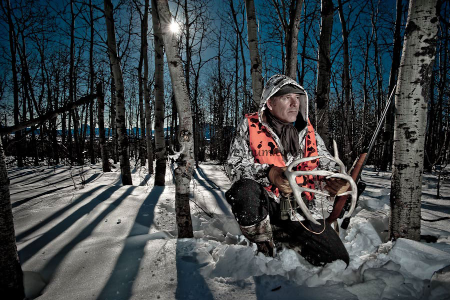 Hunting winter hunting hunting in the snow western big game hunting hunting photography edgy photographs hunter with rifle gun hunting