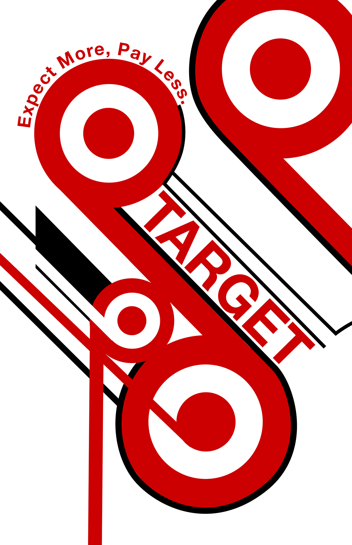 target red bauhaus modern jan tschichold White black poster design type