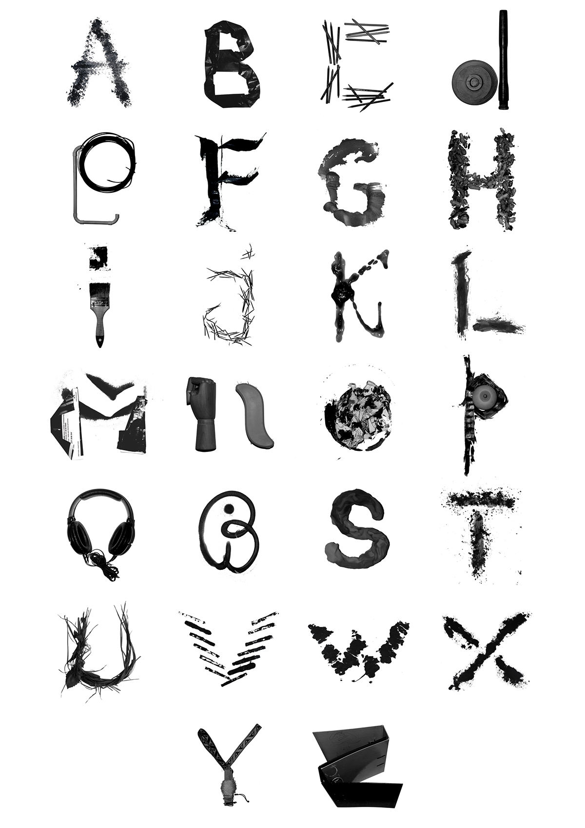 lettering letter material object ink