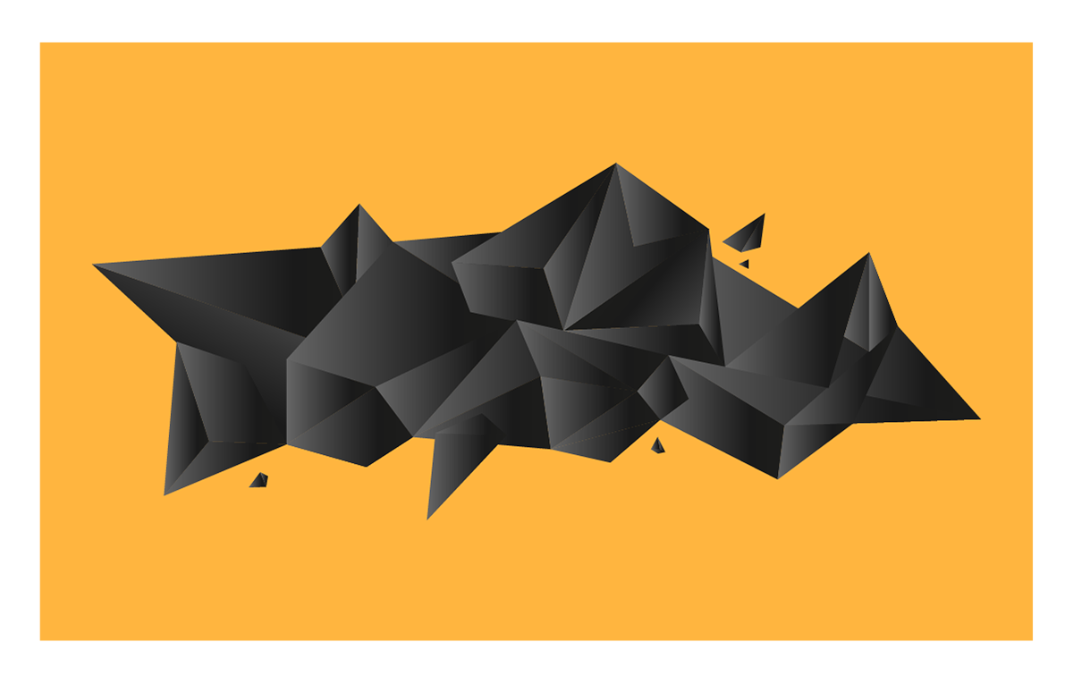 visious experimental triangular halftones Basic Shapes type graphic design jakarta