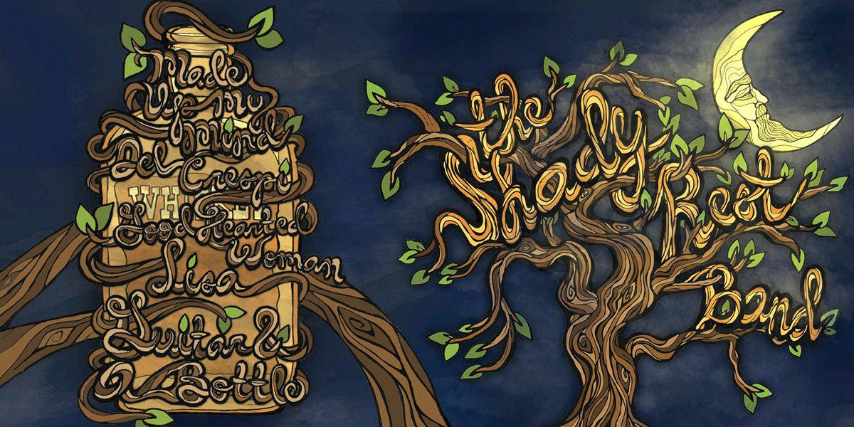 the shady rest  bluegrass  Music  CD cover  Illustration