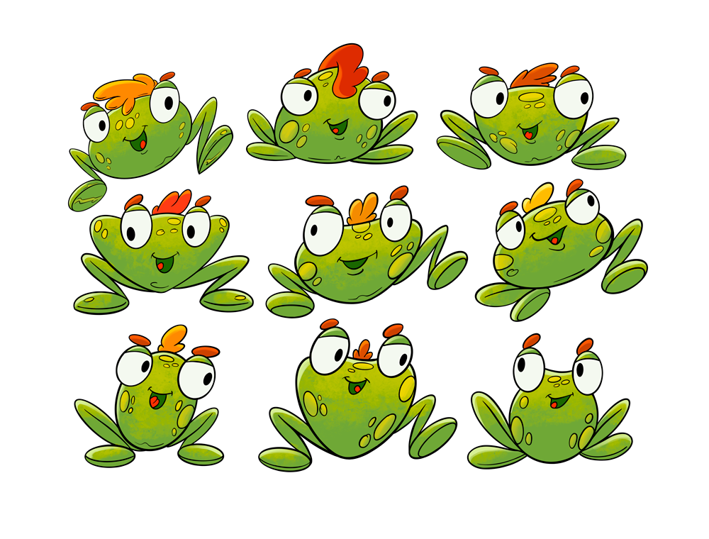 artwork cartoon Character design  concept art Digital Art  digital illustration digital painting Drawing  painting   toads
