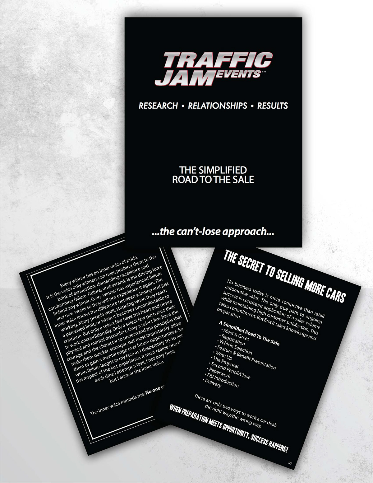Direct mail traffic jam events